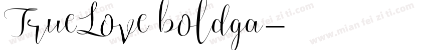 TrueLove boldga字体转换